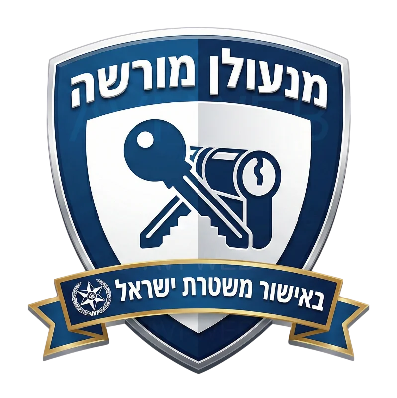 מנעולן מורשה באישור משטרת ישראל